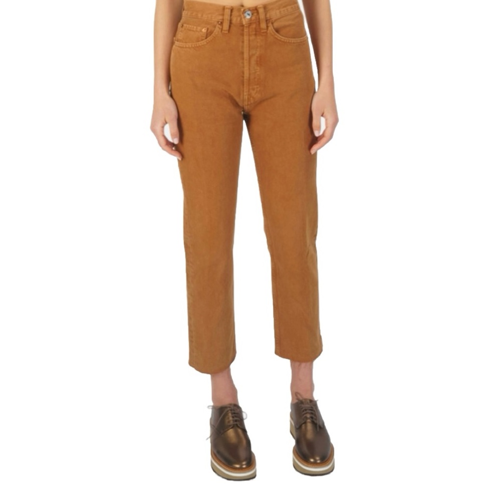 REDONE 90’s Cradigan Rust High Rise Women’s Ankle Crop Raw Hem Size 26